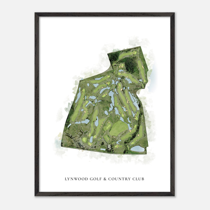 Print of Lynwood Golf & Country Club Classic Map