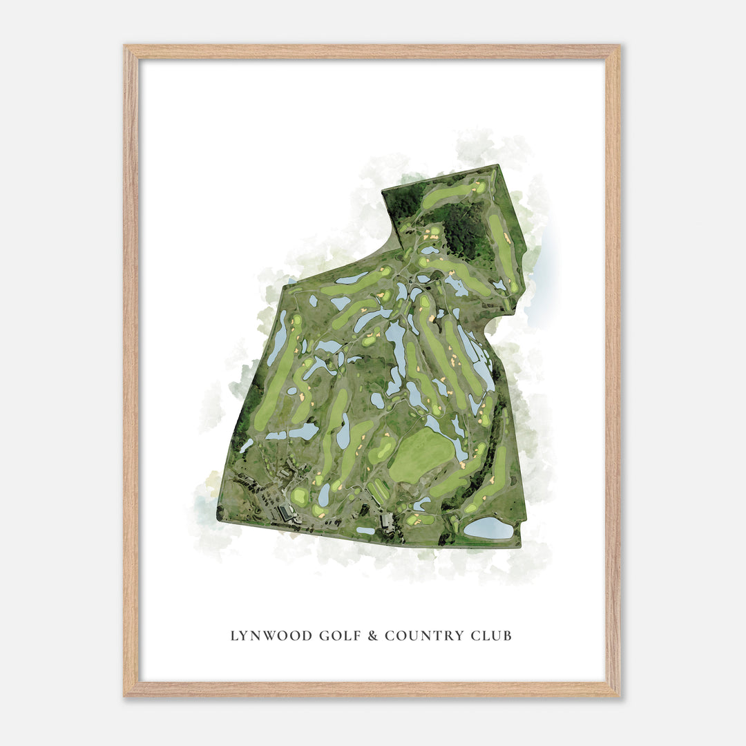 Print of Lynwood Golf & Country Club Classic Map