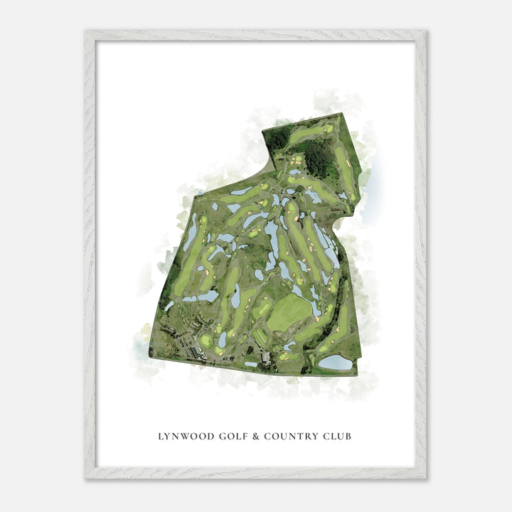 Print of Lynwood Golf & Country Club Classic Map