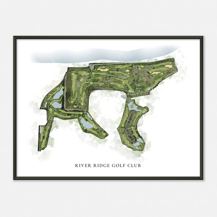 Print of River Ridge Golf Club Classic Map