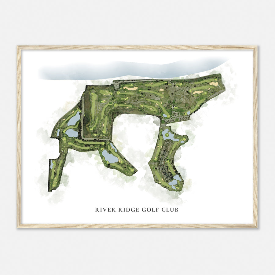 Print of River Ridge Golf Club Classic Map