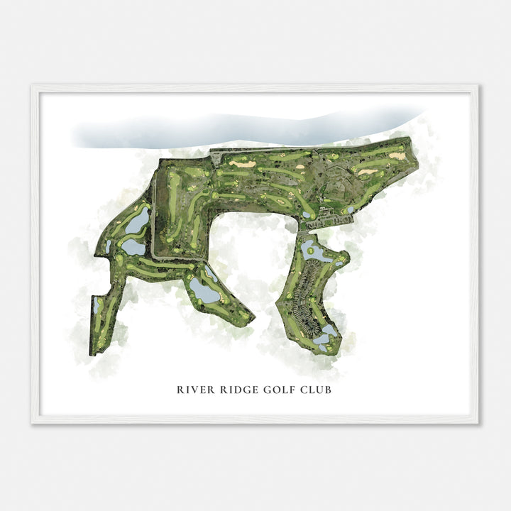 Print of River Ridge Golf Club Classic Map