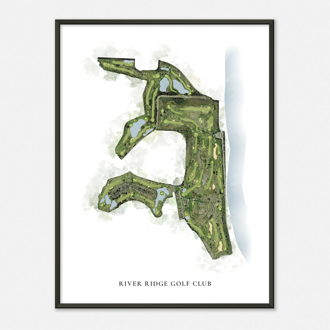 Print of River Ridge Golf Club Classic Map