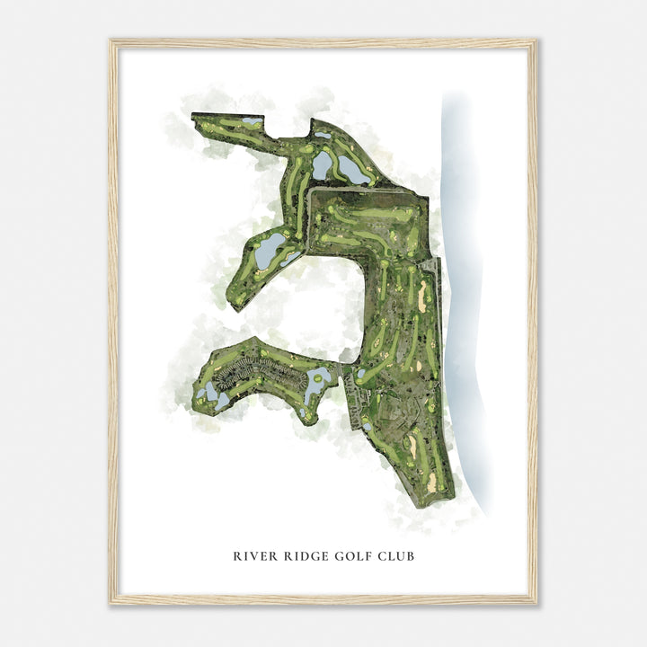 Print of River Ridge Golf Club Classic Map