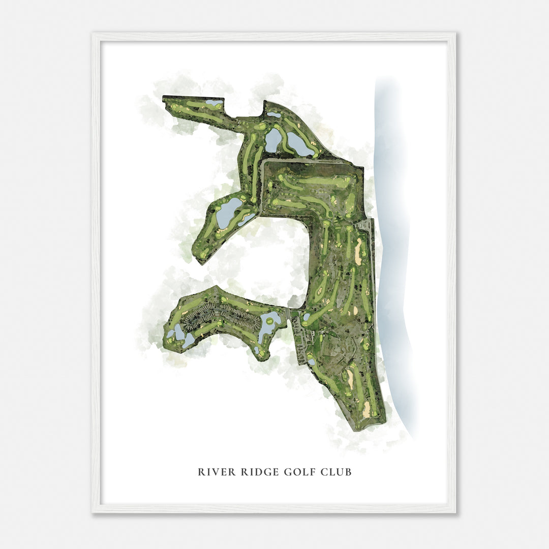Print of River Ridge Golf Club Classic Map