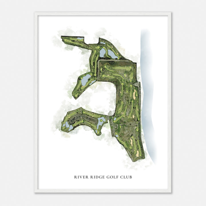 Print of River Ridge Golf Club Classic Map