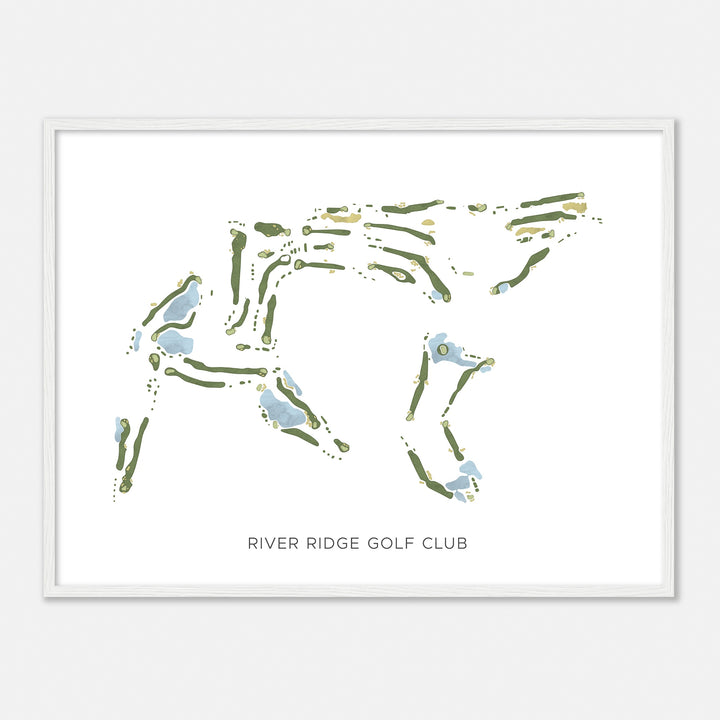 Print of River Ridge Golf Club Modern Map