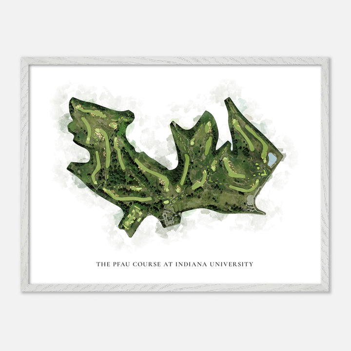 Print of The Pfau Course At Indiana University Classic Map