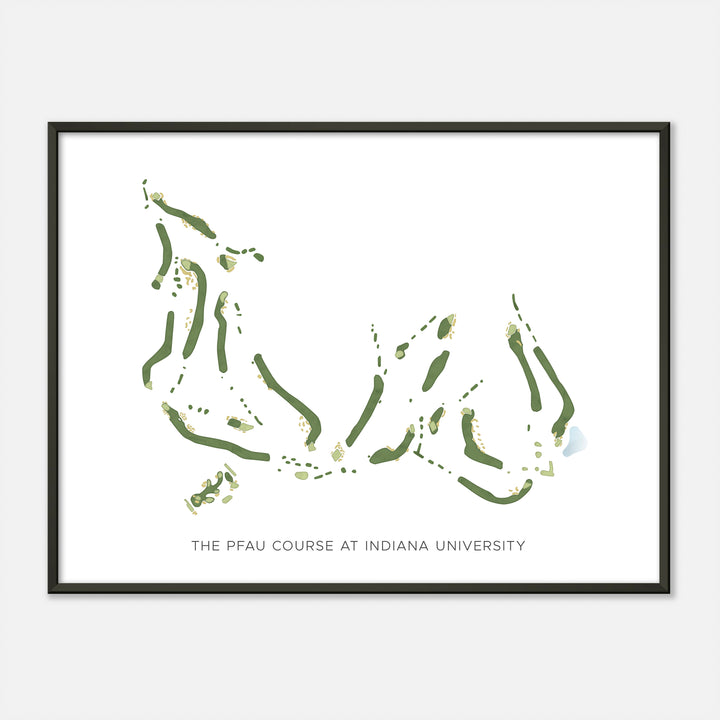 Print of The Pfau Course At Indiana University Modern Map
