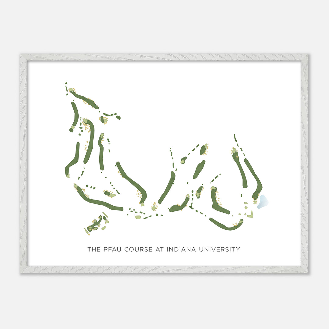 Print of The Pfau Course At Indiana University Modern Map