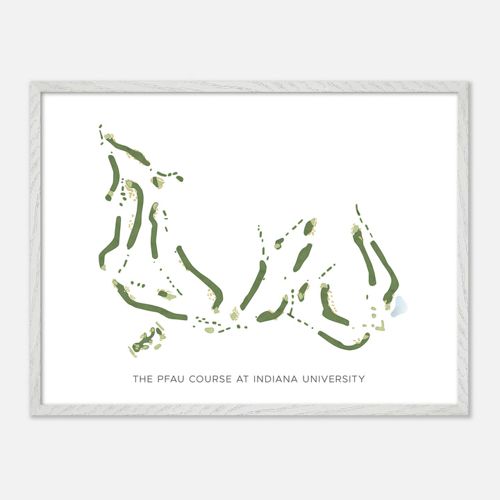 Print of The Pfau Course At Indiana University Modern Map