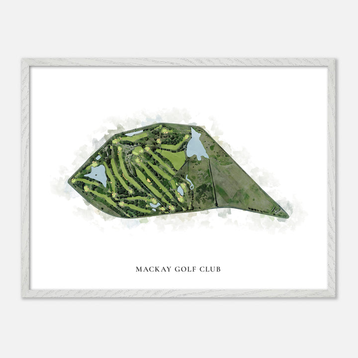 Print of Mackay Golf Club Classic Map