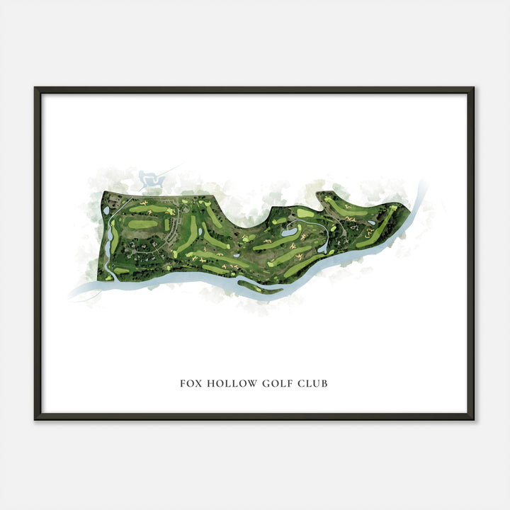 Print of Fox Hollow Golf Club Classic Map