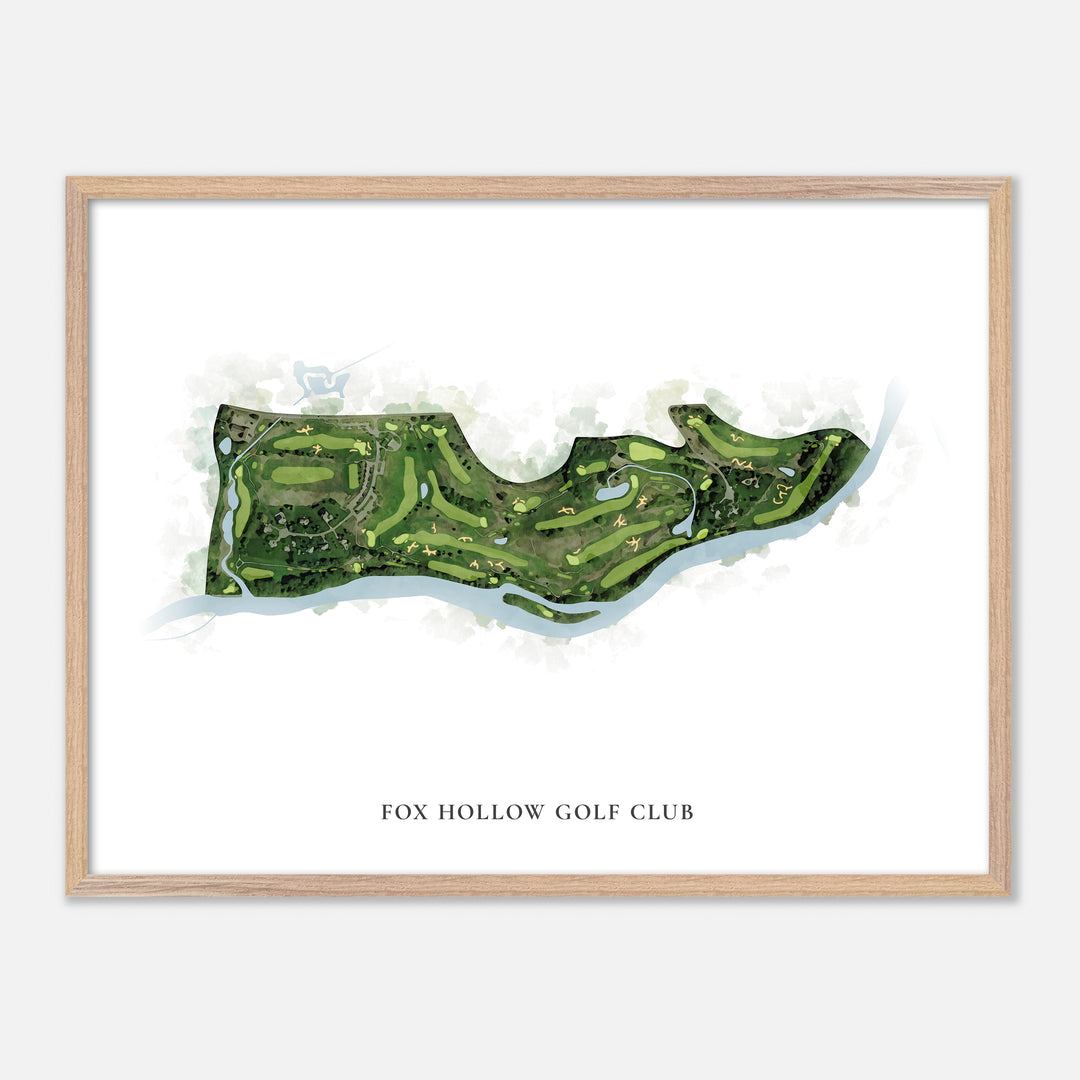 Print of Fox Hollow Golf Club Classic Map