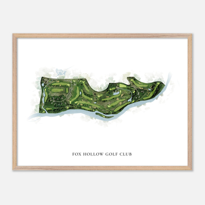 Print of Fox Hollow Golf Club Classic Map