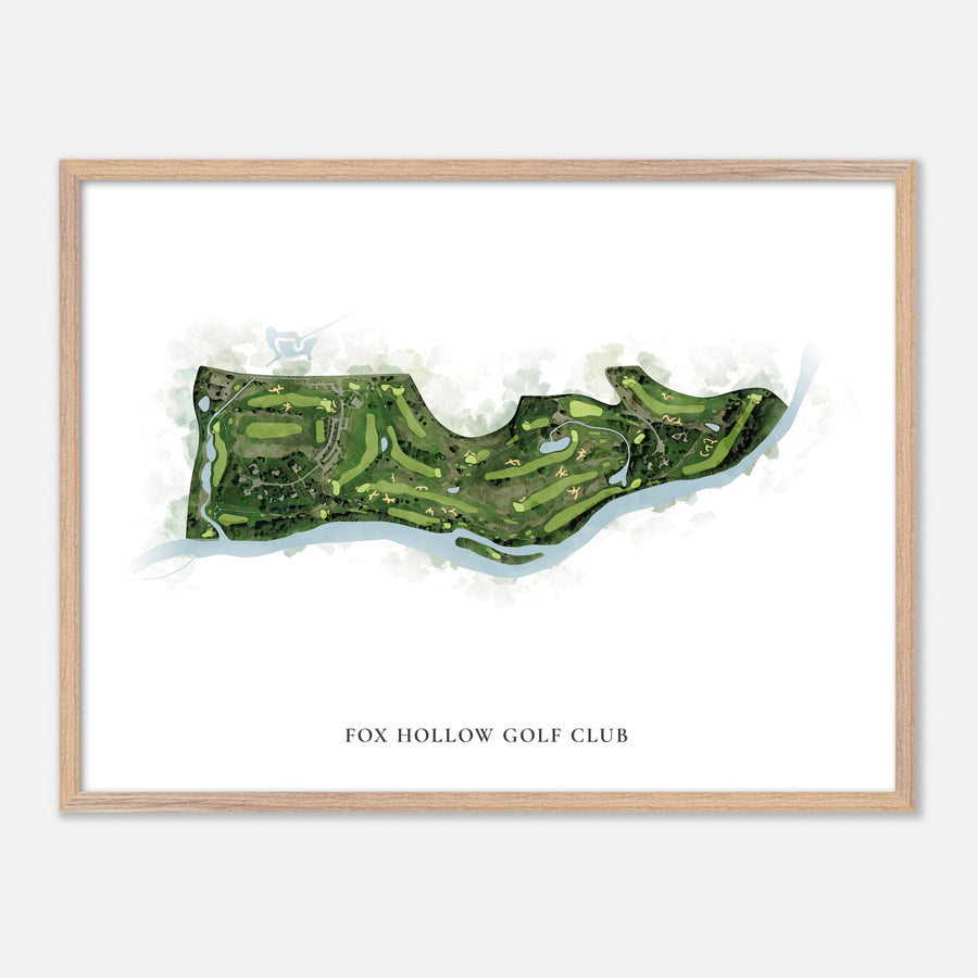 Print of Fox Hollow Golf Club Classic Map