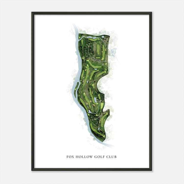 Print of Fox Hollow Golf Club Classic Map