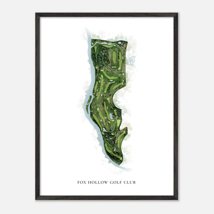 Print of Fox Hollow Golf Club Classic Map
