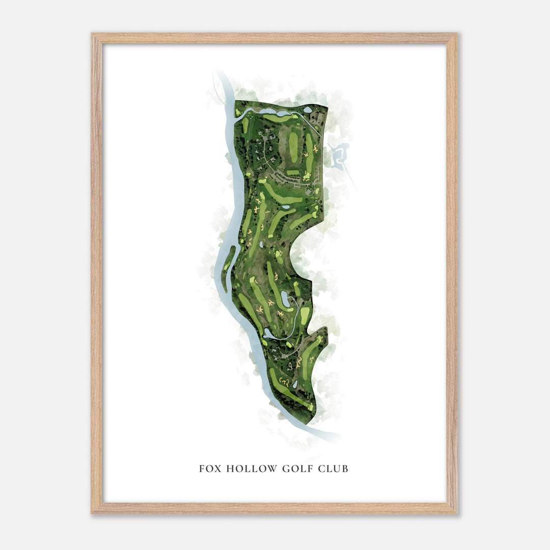 Print of Fox Hollow Golf Club Classic Map