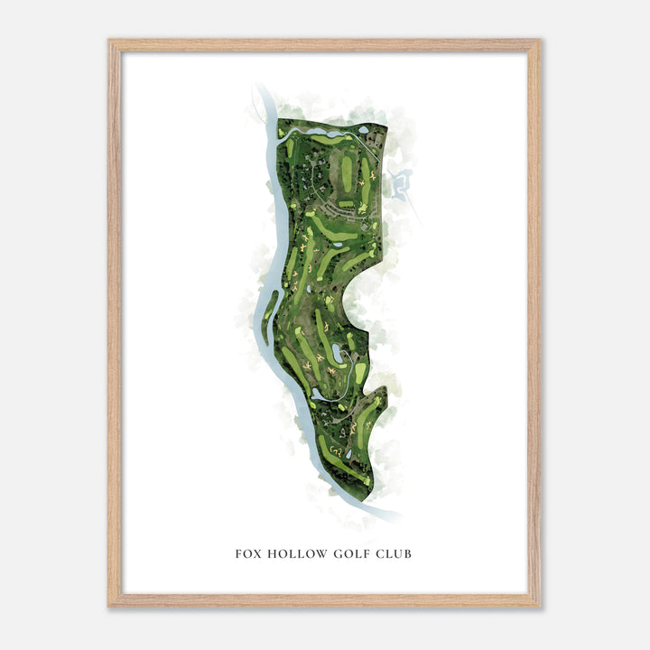 Print of Fox Hollow Golf Club Classic Map