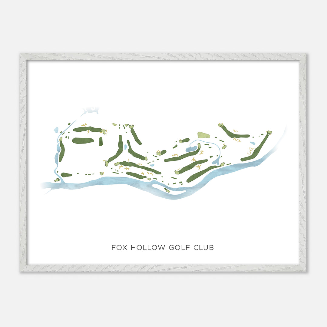 Print of Fox Hollow Golf Club Modern Map
