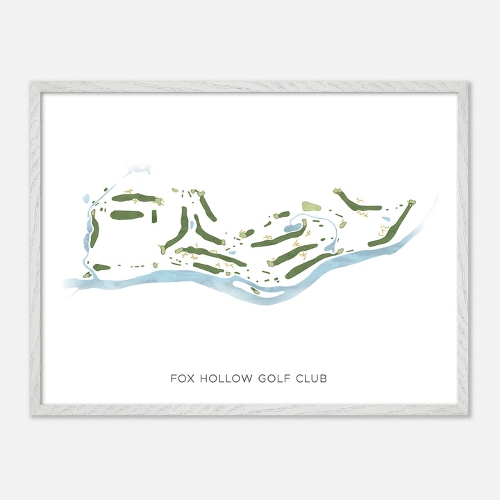 Print of Fox Hollow Golf Club Modern Map