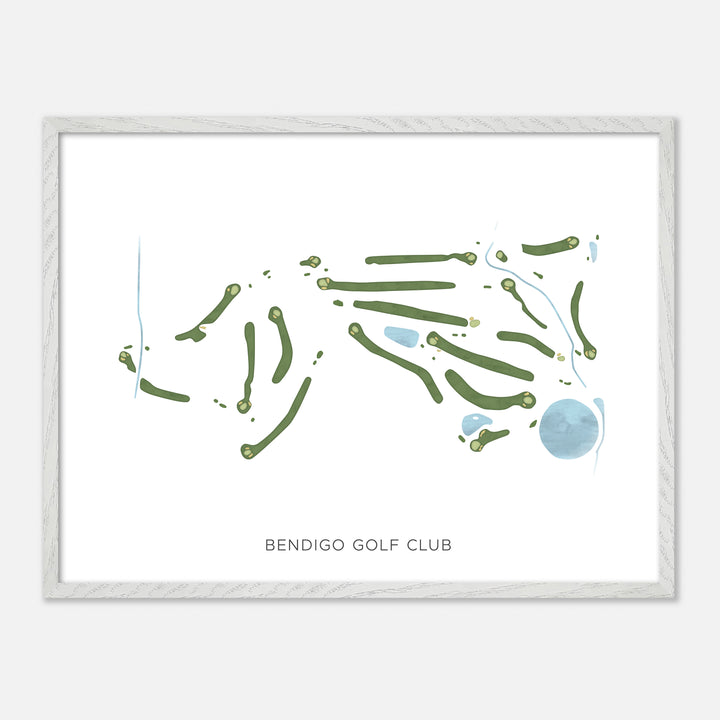 Print of Bendigo Golf Club Modern Map