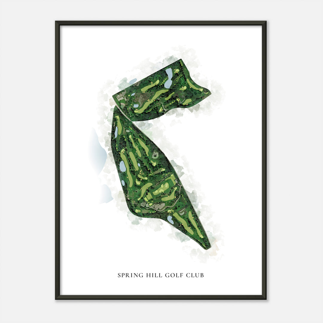 Print of Spring Hill Golf Club Classic Map