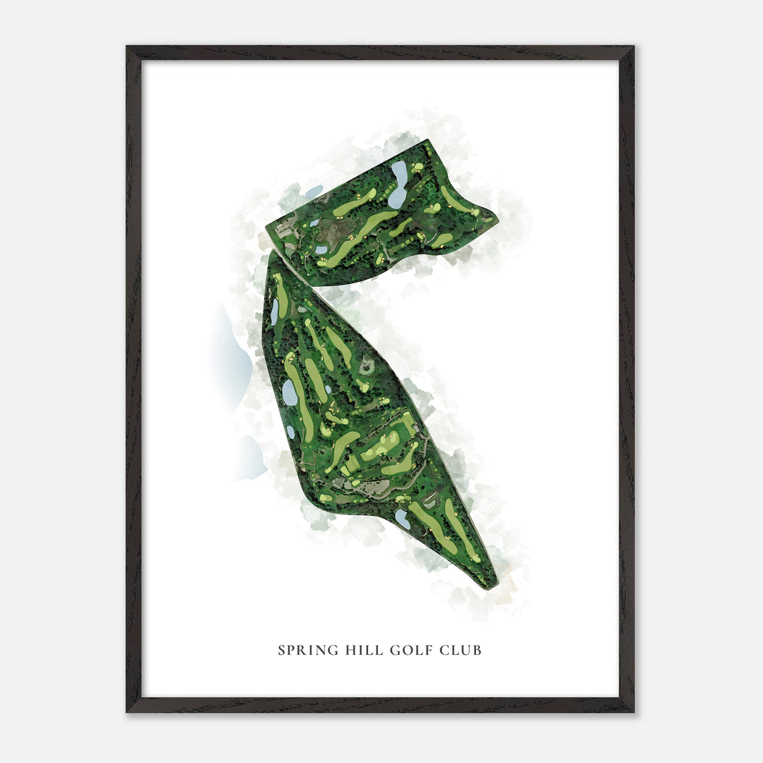 Print of Spring Hill Golf Club Classic Map