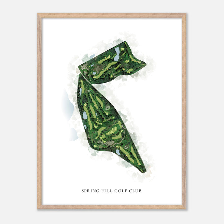 Print of Spring Hill Golf Club Classic Map