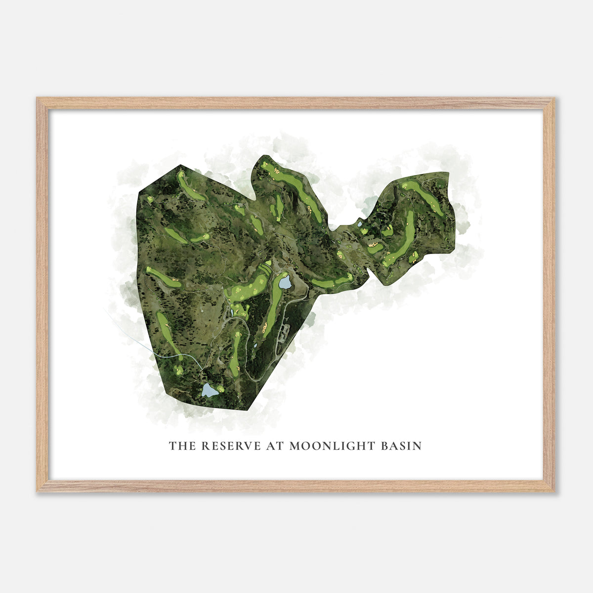 Print of The Reserve At Moonlight Basin Classic Map