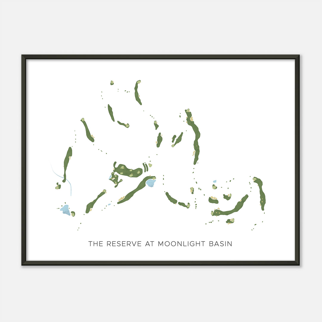 Print of The Reserve At Moonlight Basin Modern Map
