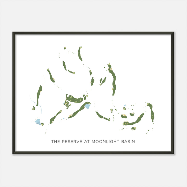 Print of The Reserve At Moonlight Basin Modern Map