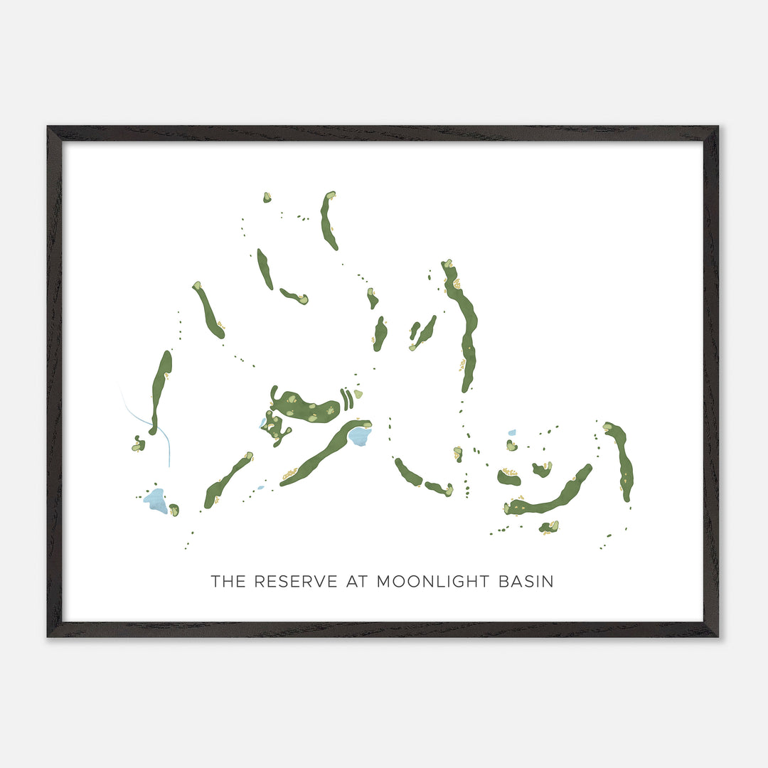 Print of The Reserve At Moonlight Basin Modern Map