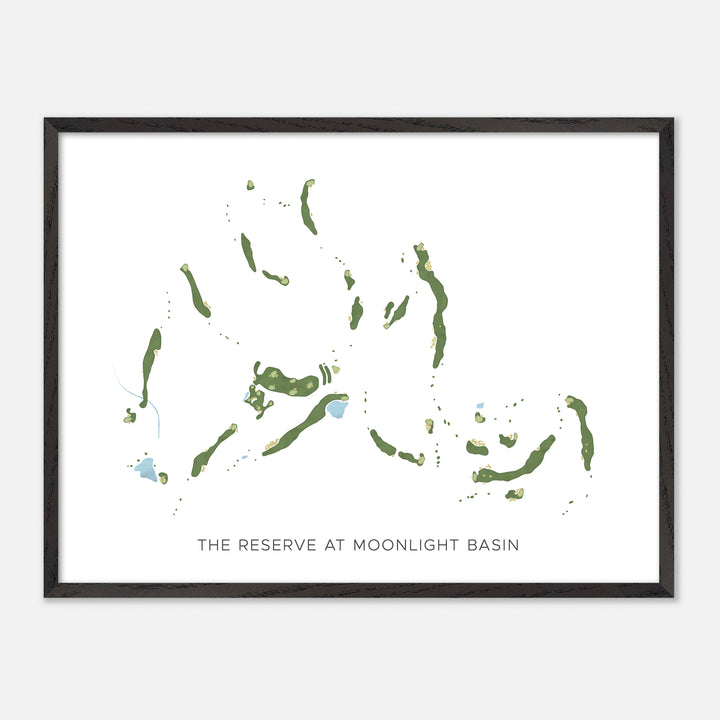 Print of The Reserve At Moonlight Basin Modern Map