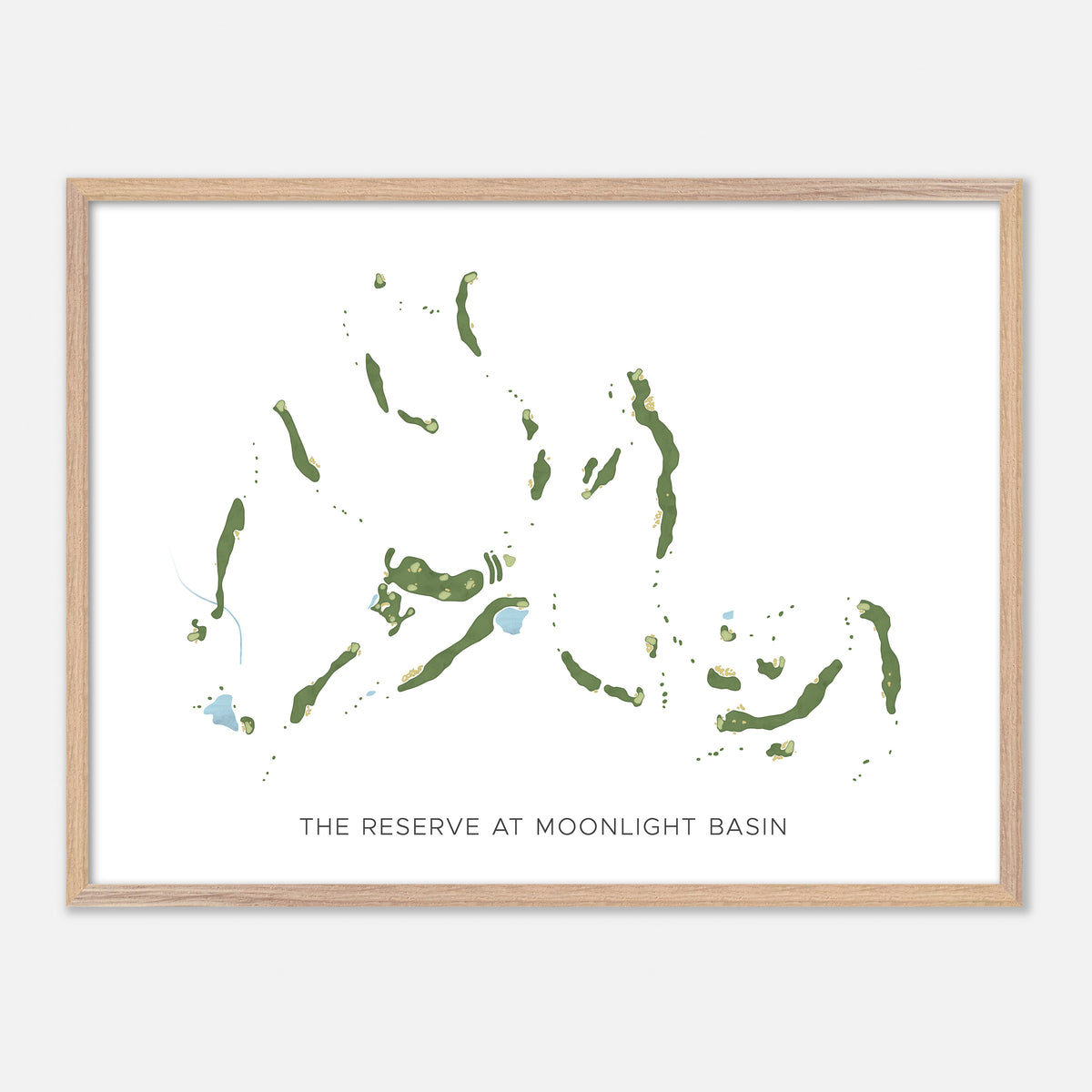 Print of The Reserve At Moonlight Basin Modern Map