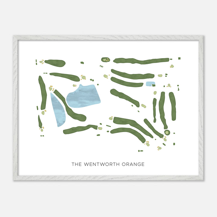 Print of The Wentworth Orange Modern Map
