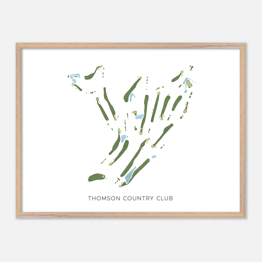 Print of Thomson Country Club Modern Map
