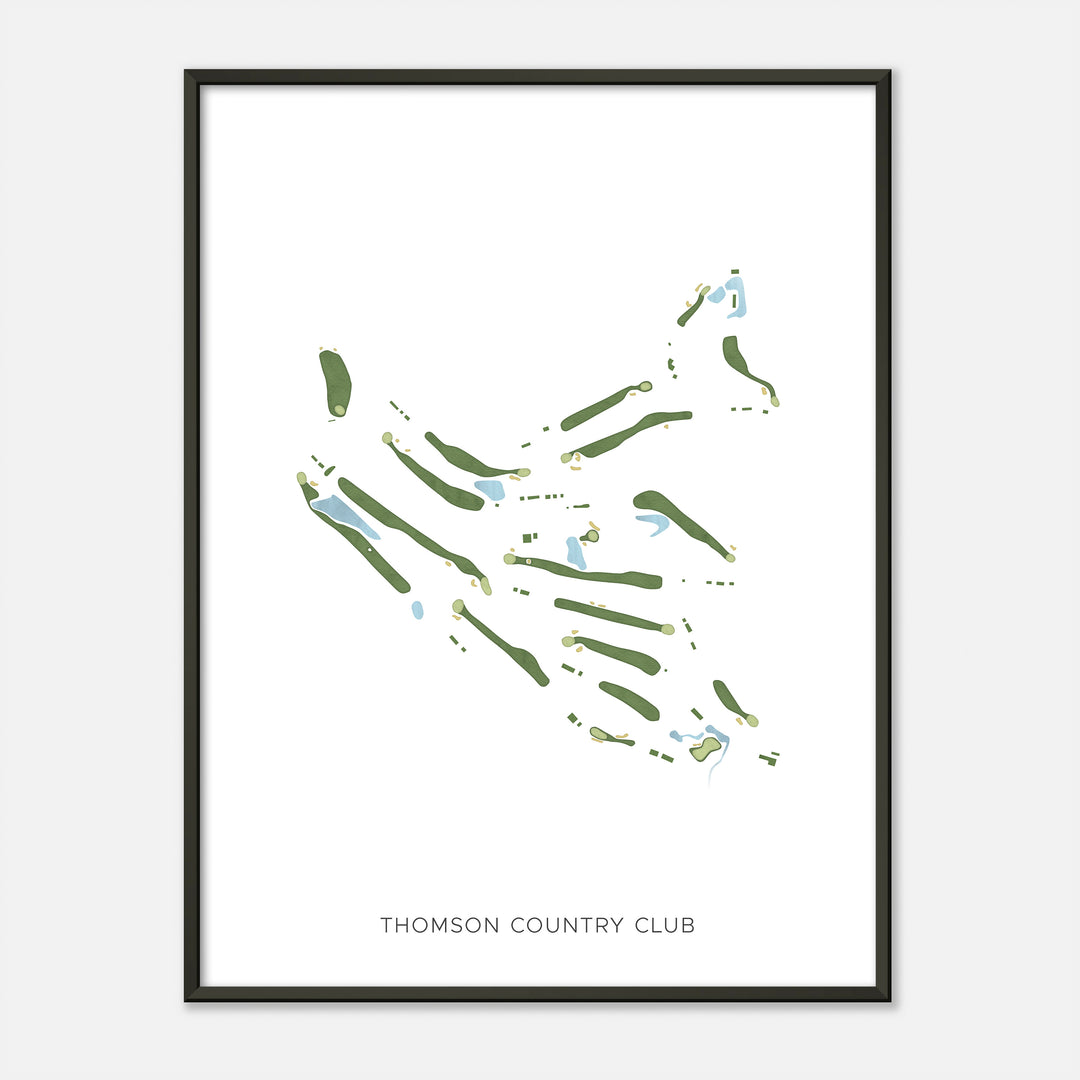 Print of Thomson Country Club Modern Map