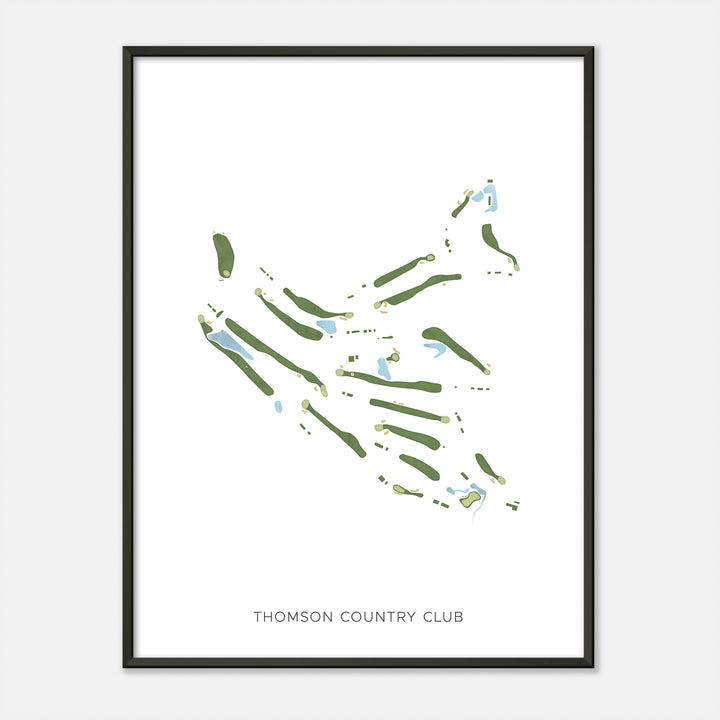 Print of Thomson Country Club Modern Map