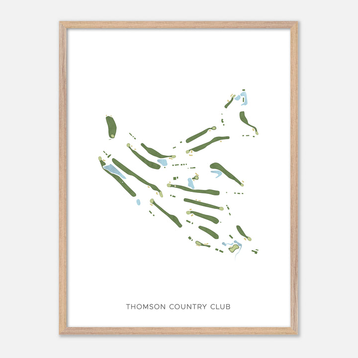 Print of Thomson Country Club Modern Map