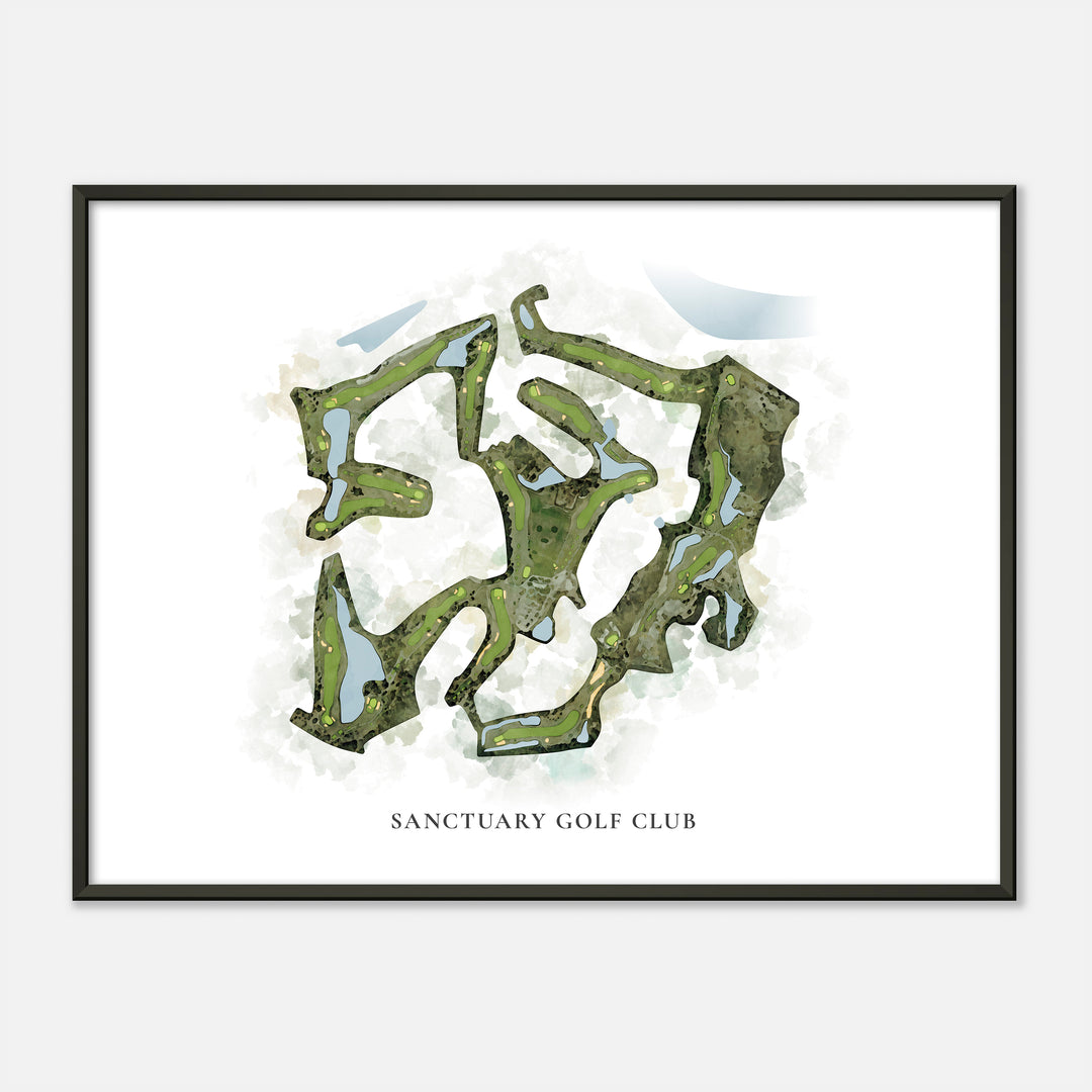 Print of Sanctuary Golf Club Classic Map