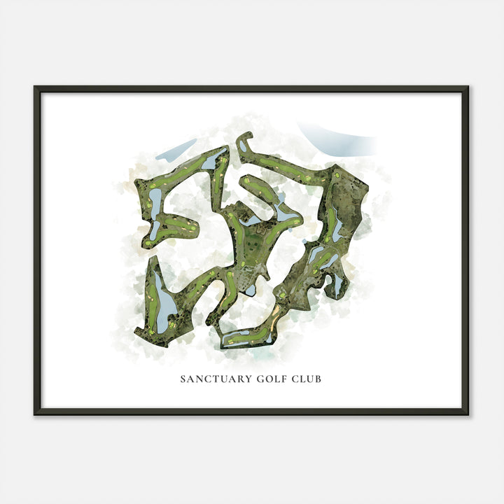 Print of Sanctuary Golf Club Classic Map