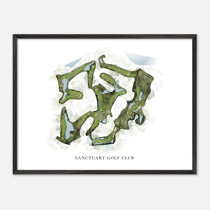 Print of Sanctuary Golf Club Classic Map