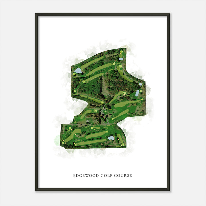 Print of Edgewood Golf Course Classic Map