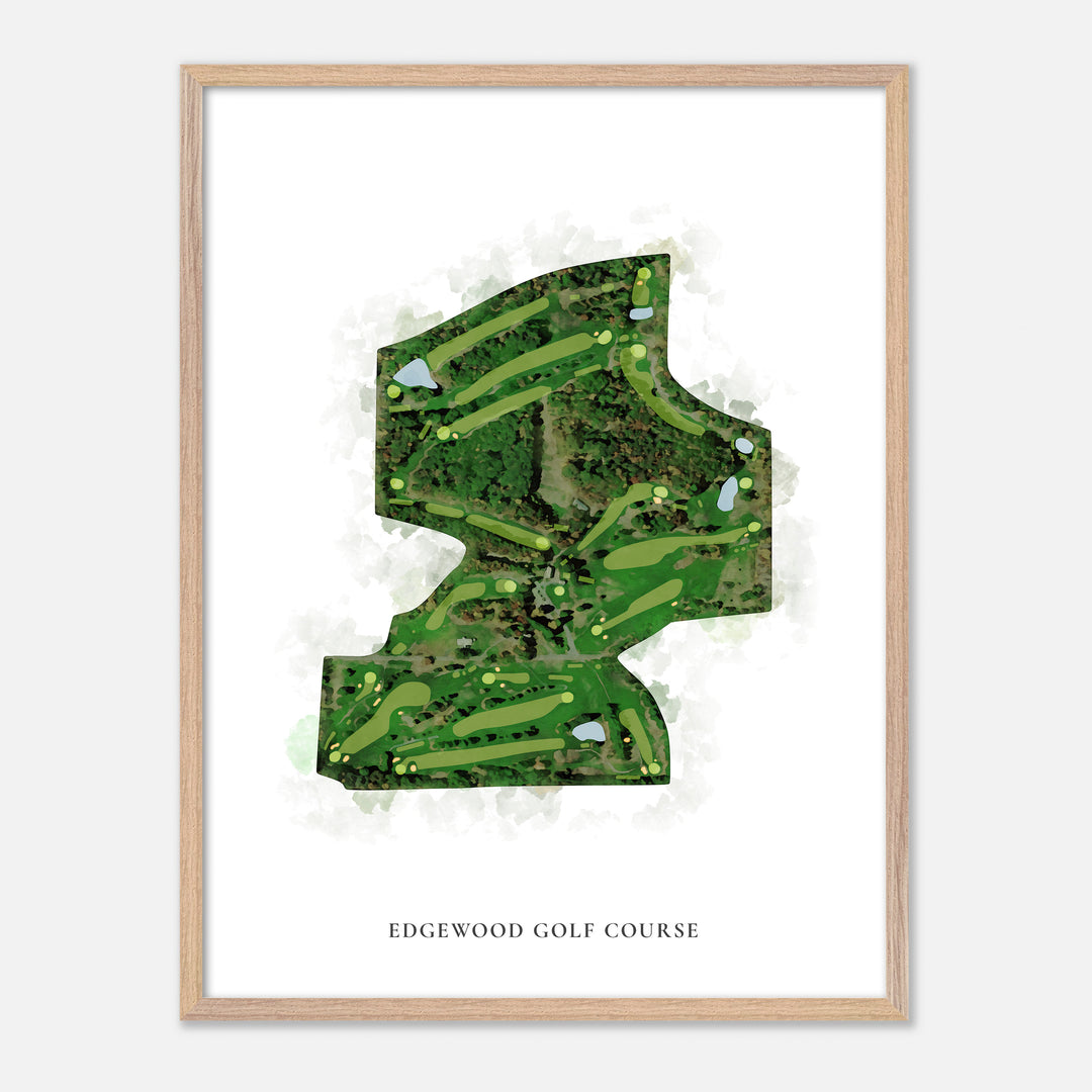 Print of Edgewood Golf Course Classic Map