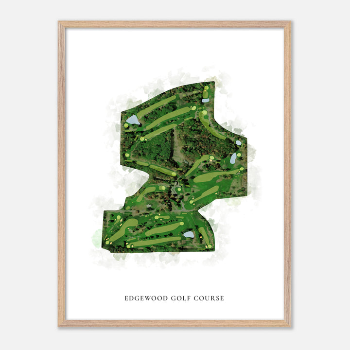 Print of Edgewood Golf Course Classic Map