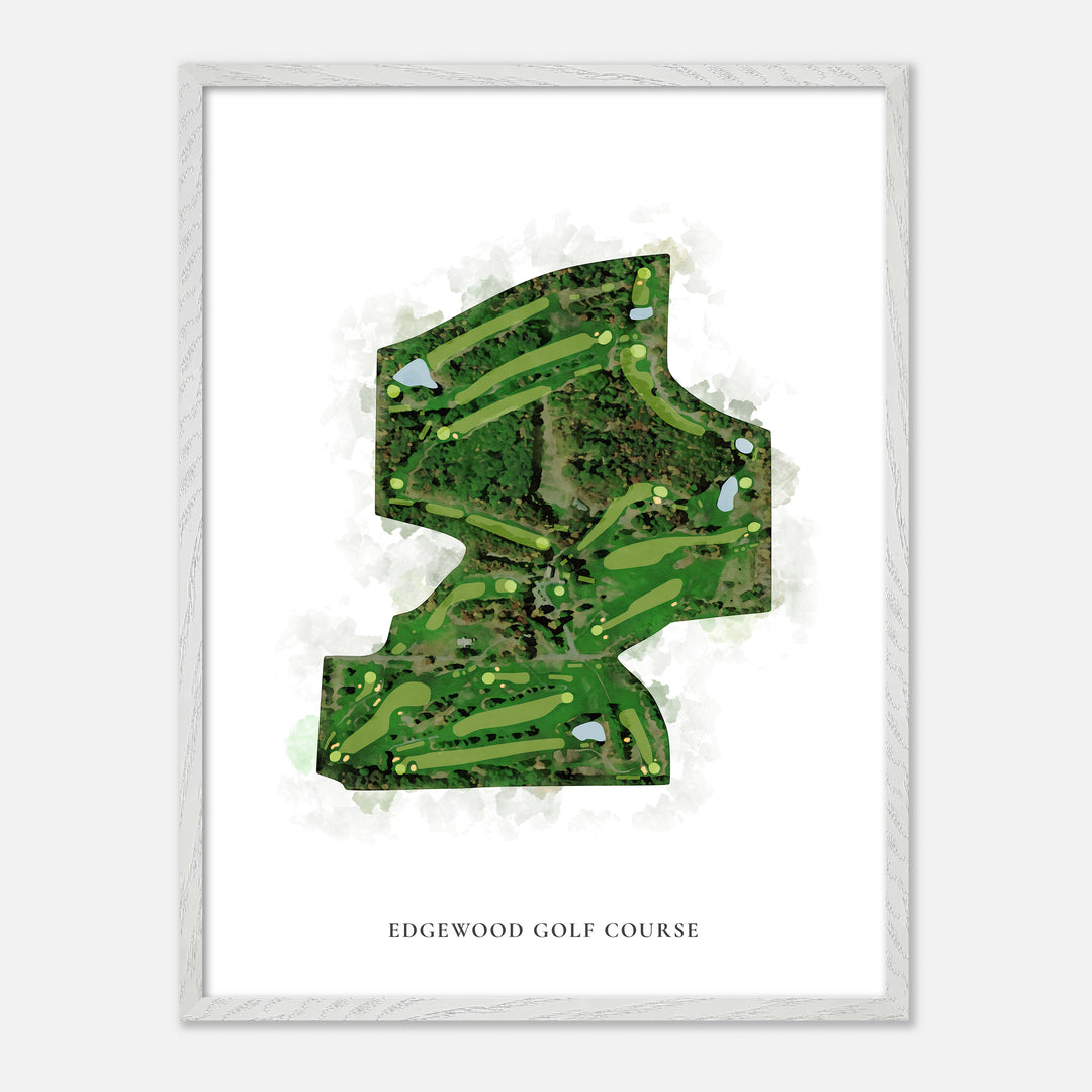 Print of Edgewood Golf Course Classic Map