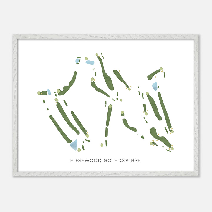 Print of Edgewood Golf Course Modern Map