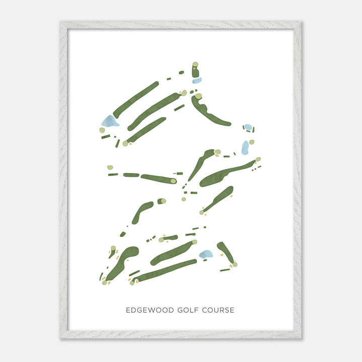 Print of Edgewood Golf Course Modern Map